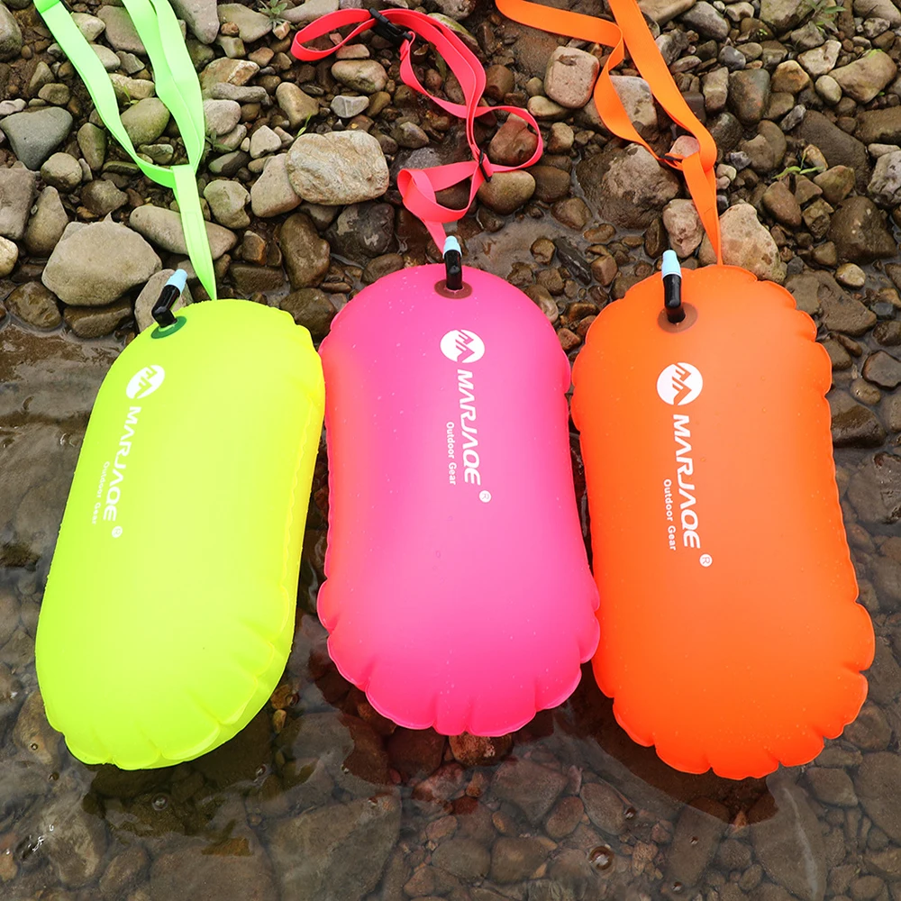 

PVC Safety Swim Buoy Upset Inflated Flotation Device For Open Water Swimming Swim Buoy Water Sports Inflatable Flotation Bag