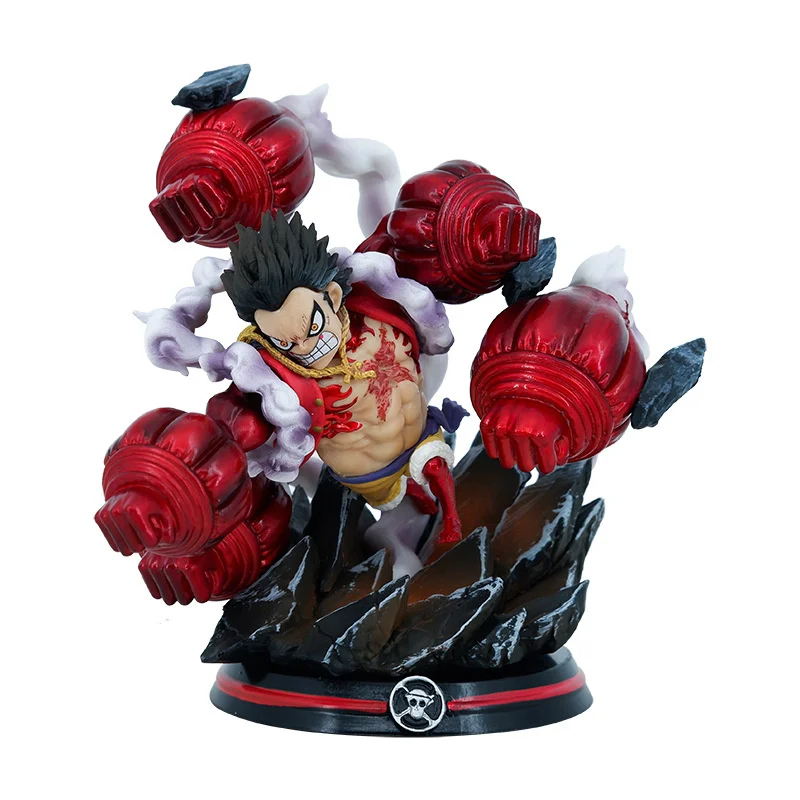 

One Piece Anime Figure Crow Cannon Monkey D Luffy Fourth Gear Battle Mini Animation Pirate Gift Doll Figma PVC GK Model Toys