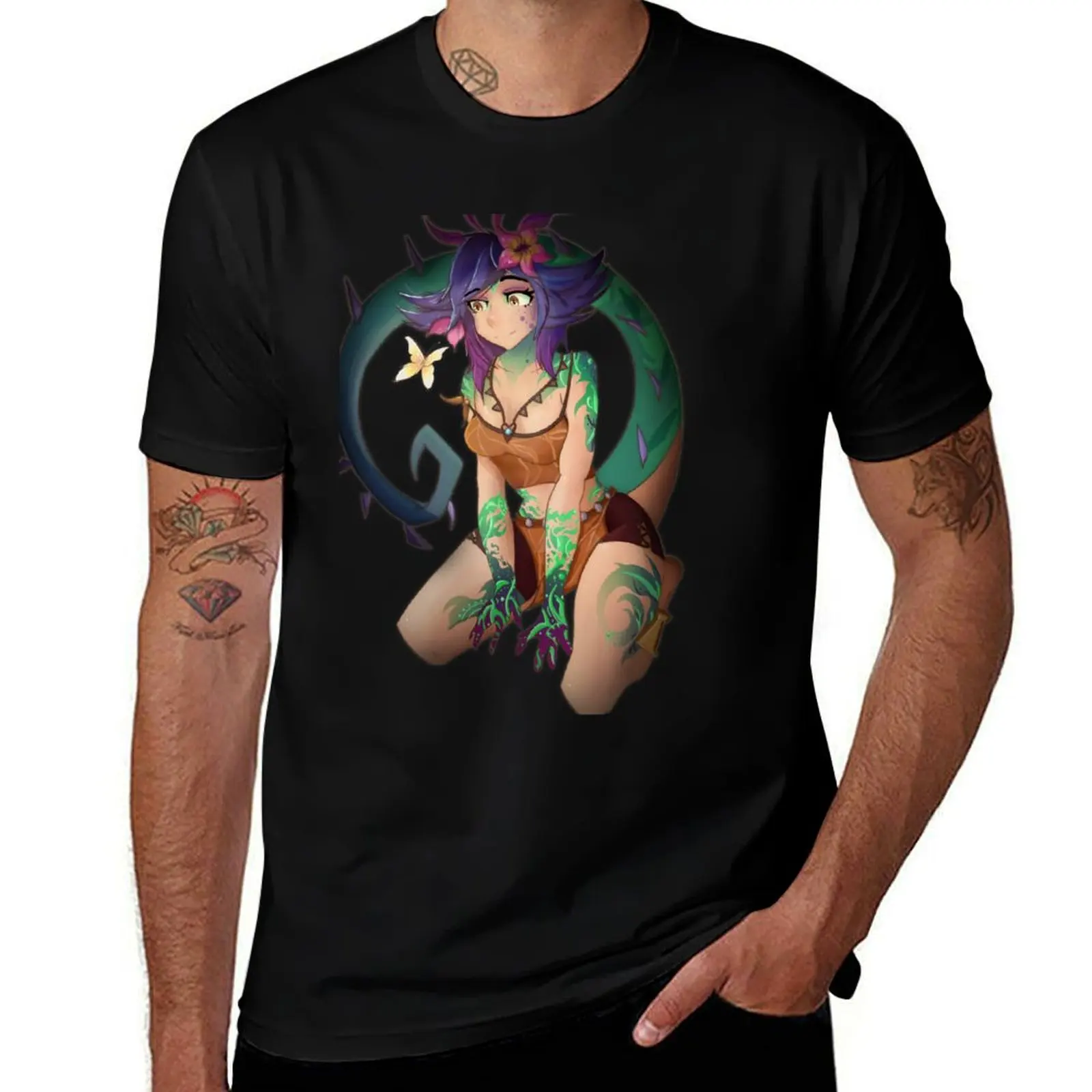 Фото Футболка Neeko, повседневная футболка с коротким рукавом №1