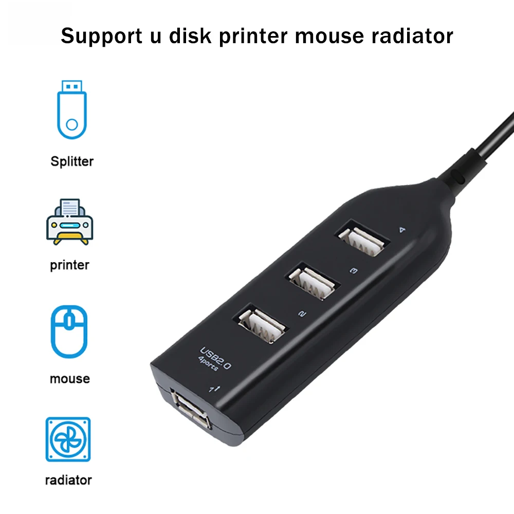 Высокоскоростной Универсальный USB-разветвитель PUJIMAX с 4 USB-портами 2 0 и кабелем -