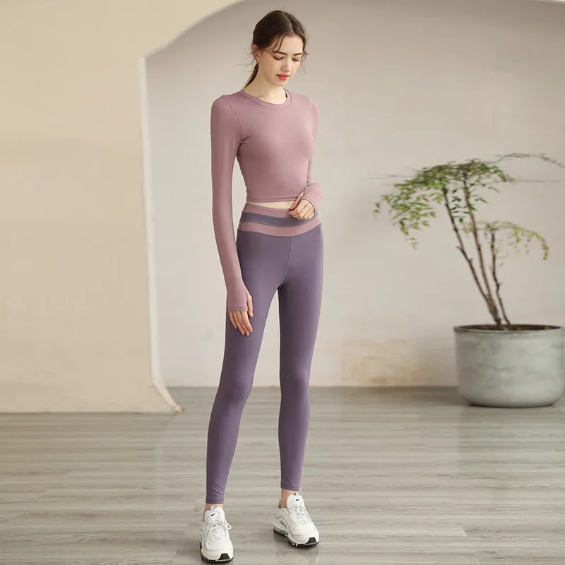 Exercise Fitness Yoga Suit Women with Bra Running Top Yoga Fitness Suit Women Sport Set Women Gym Set Women Clothes for Women