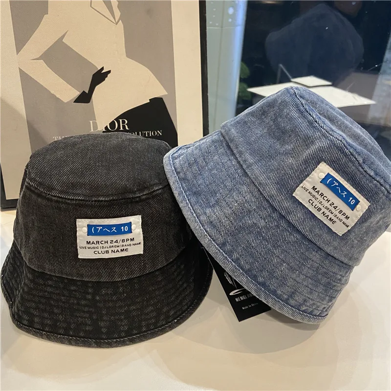 

Japanese Retro Stickers Cowboy Fisherman Hat Female Korean Version Trendy Ins Versatile Short Brim Spring And Summer Travel Suns