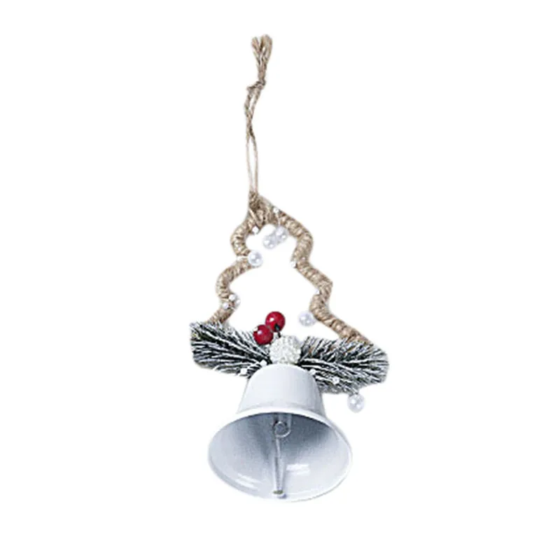 

1Pc Christmas Bell White Metal Jingle Bells Christmas Tree Hanging Pendant Ornament Christmas Decoration For Home