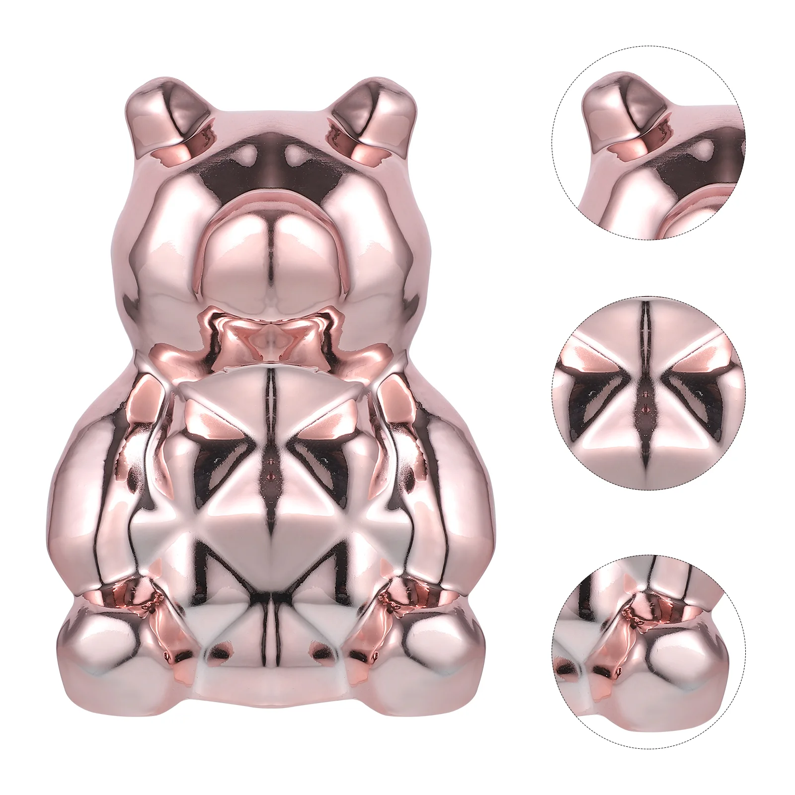 

Electroplate Ceramic Bear Rack Animal Figurine Bear Shape Rack Bear Shaped Figurine
