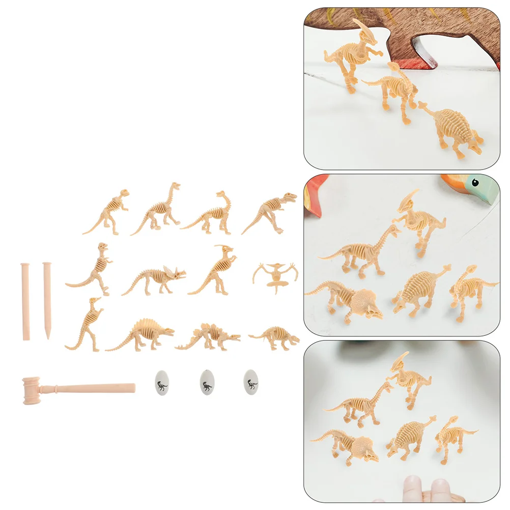 

18Pcs Dinosaurs Fossils Kids Funny Assembly Dinosaurs Toys