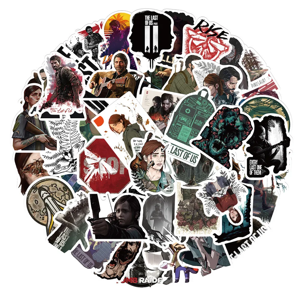 

10/50Pcs Cartoon The last of us Stickers For Motorcycle Skateboard Bike Laptop Phone Suitcase Car