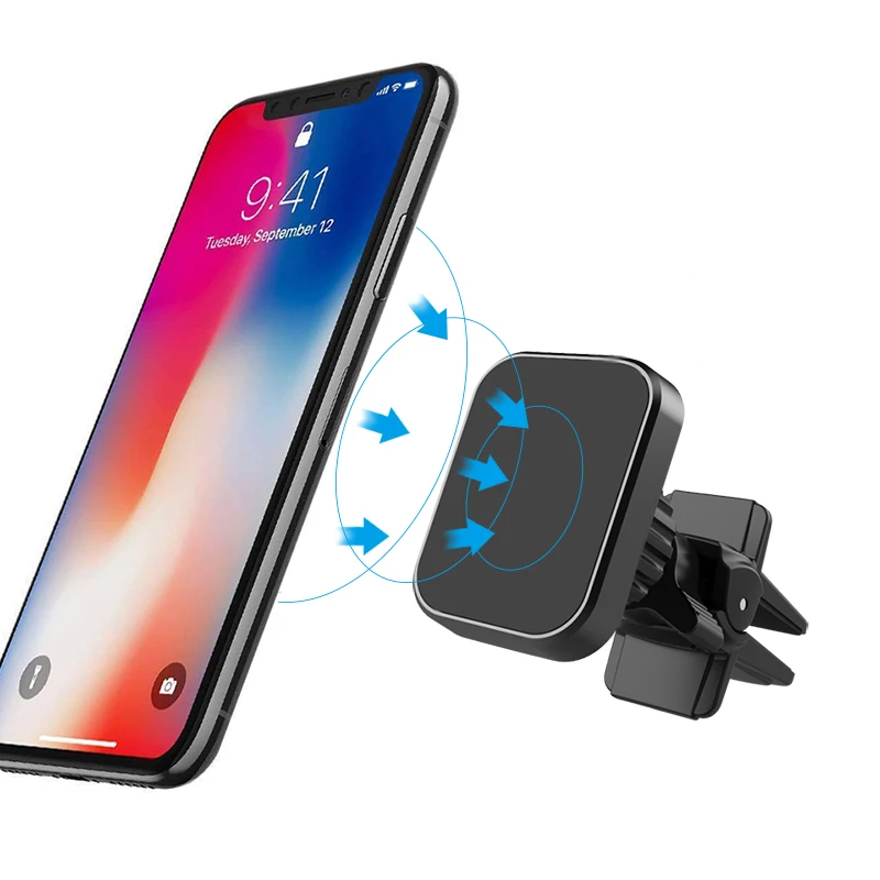 

Magnetic Car Phone Holder Air Vent Clip Mount Mobile Cell Phone Stand Universal Magnet Car Holder for iPhone 13 Samsung Xiaomi