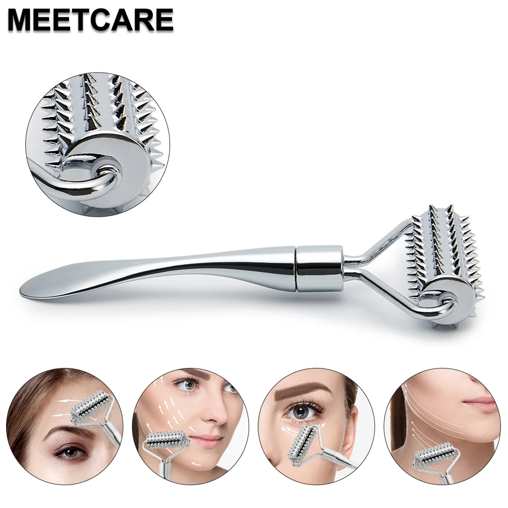 Роликовый массажер для лица из цинкового сплава