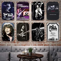 thin lizzy band metal decor poster vintage tin sign metal sign decorative plaque for pub bar man cave club wall decoration