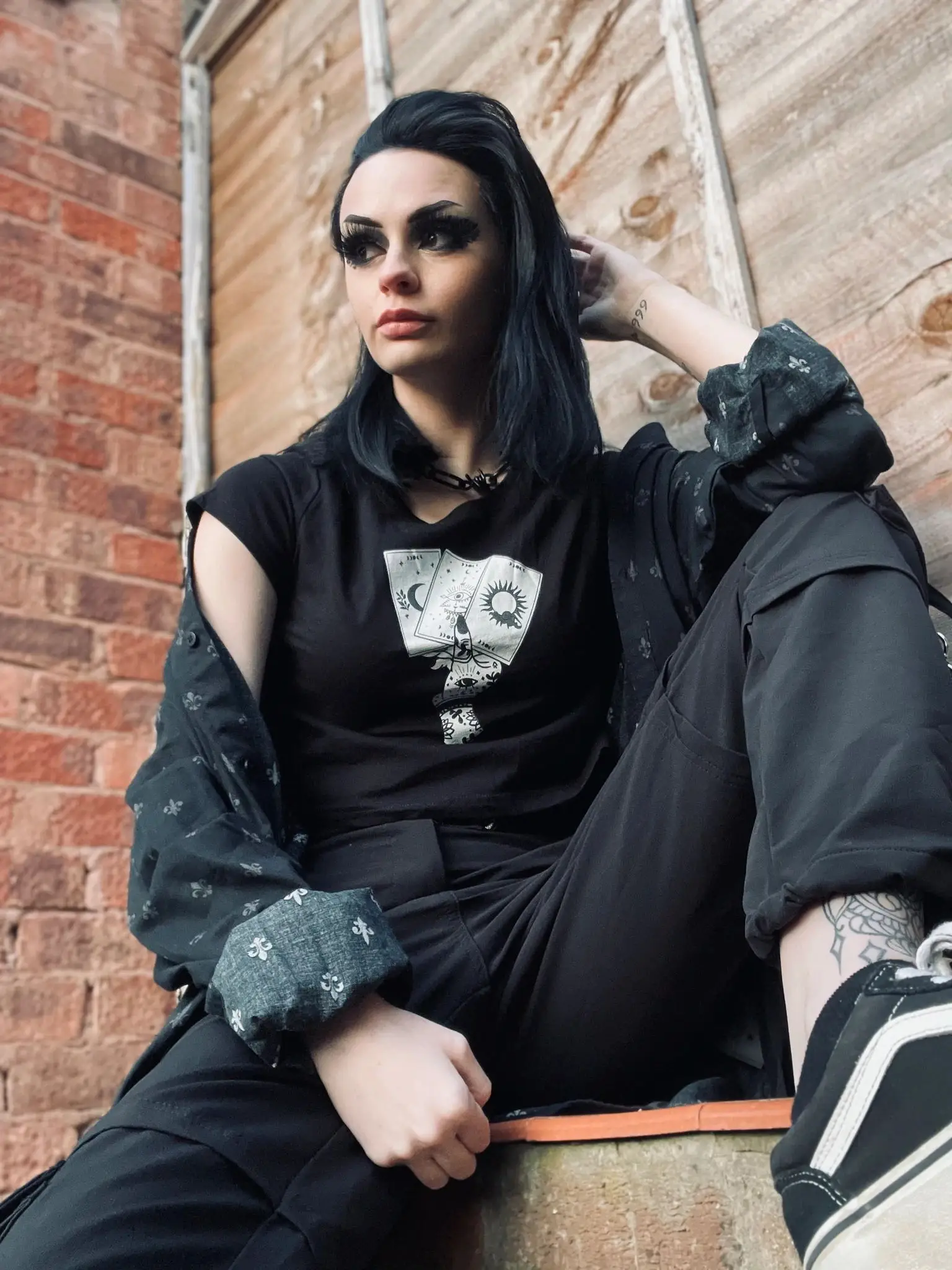 Кроп-топ Tarot sun moon star Женский милая пикантная модная одежда летняя уличная