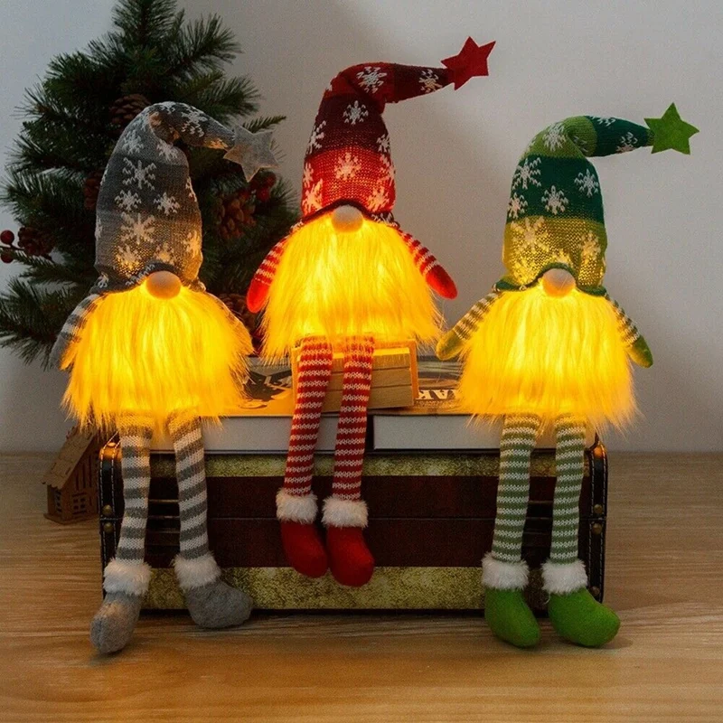 

Glowing Christmas Doll Merry Christmas Decorations For Home Christmas Ornament Xmas Gifts