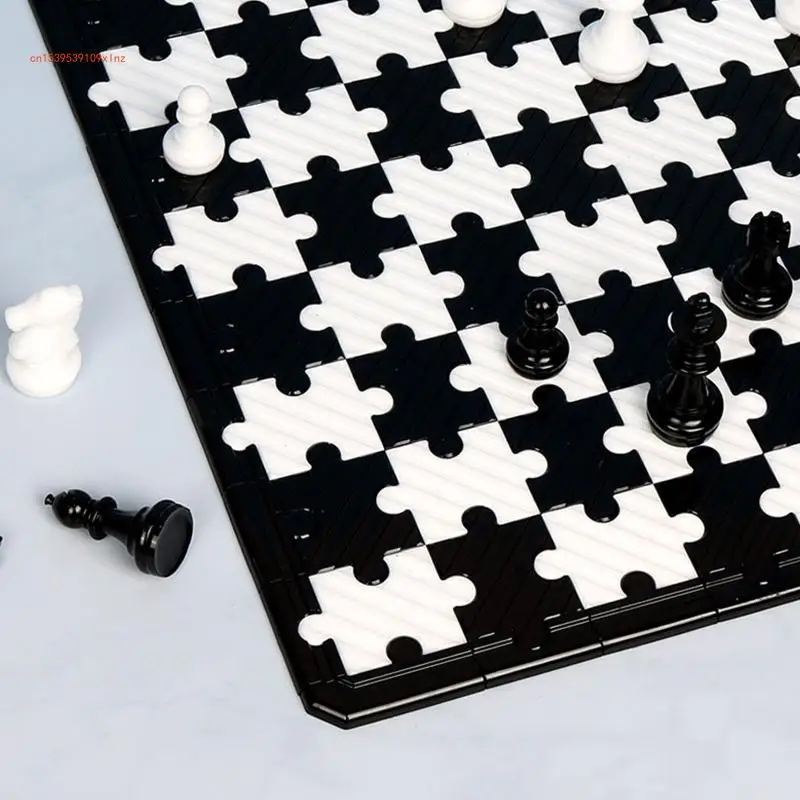 Шахматный набор с шашечной доской силиконовая смола полноразмерная 3D-форма для