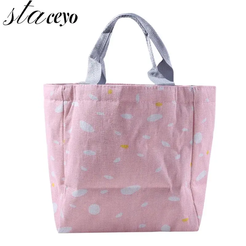 

Lunch Bag Insulated Thermal Food Storage Bags Travel Working Bento Box Portable Women Picnic Friut Juice Snack Organizer Bags