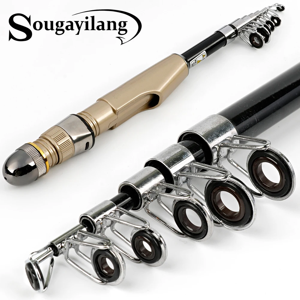 

Sougayilang мини-удочка для зимней подледной рыбалки, удочка для ловли карпа и реки, портативная удочка для уличной рыбалки, рыболовные снасти