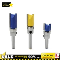 6 35mm handle profile trimmer woodworking tool parts router bit for wood drill bit flat end mills with bearings