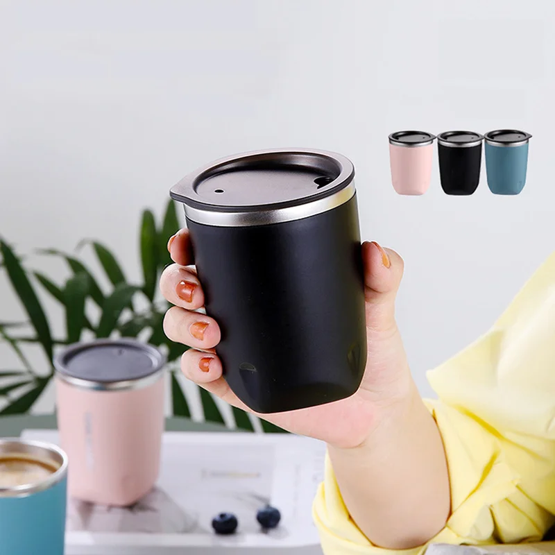 

2023 NEW Thermal Mug Coffee Cup Stainless Steel Beer Cup For Tea Coffee Water Bottle Vacuum Insulated Leakproof With Lids Sale