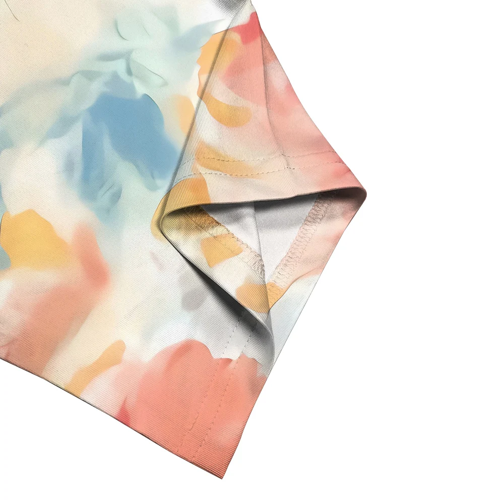 CLOOCL женская футболка со средним рукавом футболки с акварельным большим