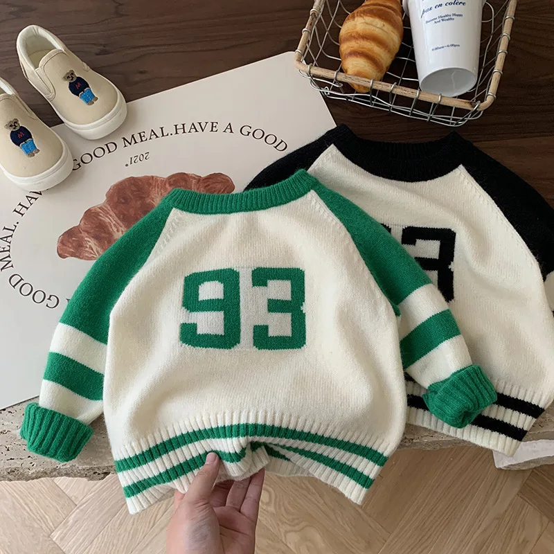 

Children Sweater Boys Knitted Clothes Outerwear Winter Jacket Autumn Kids Clothing Baby Pullover Fashion Toddler Kids Sport Wear