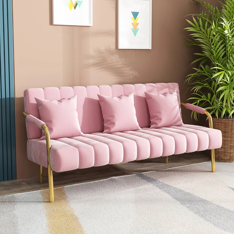 

Small Nordic Lazy Living Room Sofas Modern Simple Luxury Single Sofa Chair Loveseat Fabric Sofy Do Salonu Home Furniture WK50SF