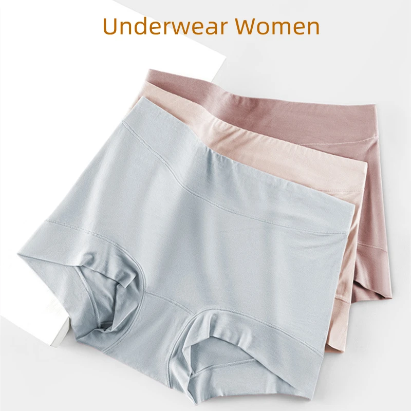 

Panties for Women High-Rise Female Underwear 60s Modal Fabric Underwear Women Cozy Underpants Briefs Plus Size Safety Shorts