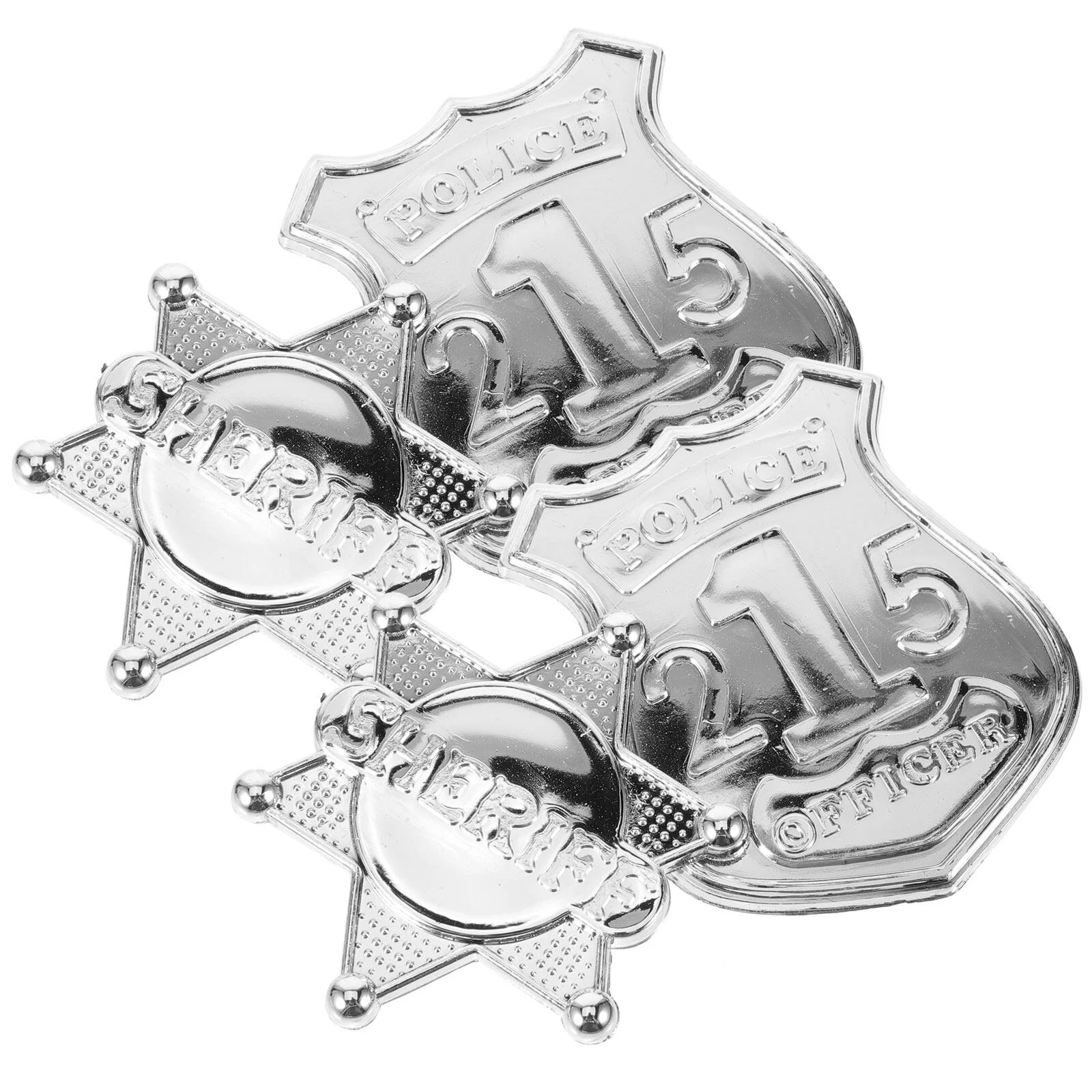 

Small Brooch Police Badge Ornament Vivid Decorative Party Cosplay Prop Delicate Pin