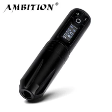 Ambition Portable Wireless Tattoo Pen Machine Lithium Battery Power Supply Block 1950mAh LED Digital Display Tattoo Equipment 