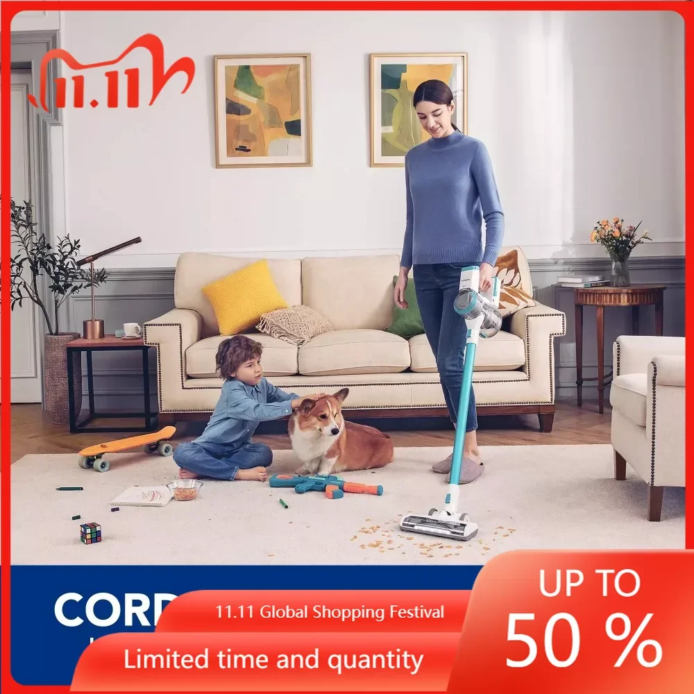 

Пылесос PWRHERO 11, легкий беспроводной пылесос с твердыми поверхностями и шерстью животных, с мощным всасыванием для ковровых покрытий