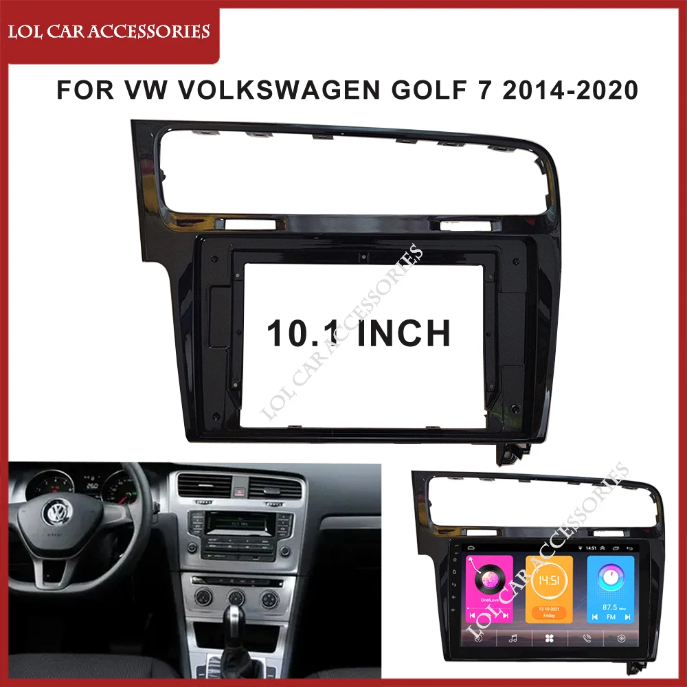 

Автомобильный радиоприемник 10,1 дюйма для VW Volkswagen Golf 7 2014-2020 GPS Mp5 Android плеер стерео панель приборной панели корпус 2 Din