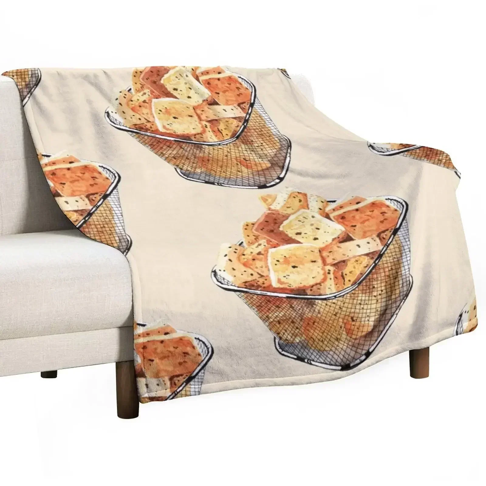 Хрустящее чесночное одеяло с кромками волосы диван-кровать одеяла