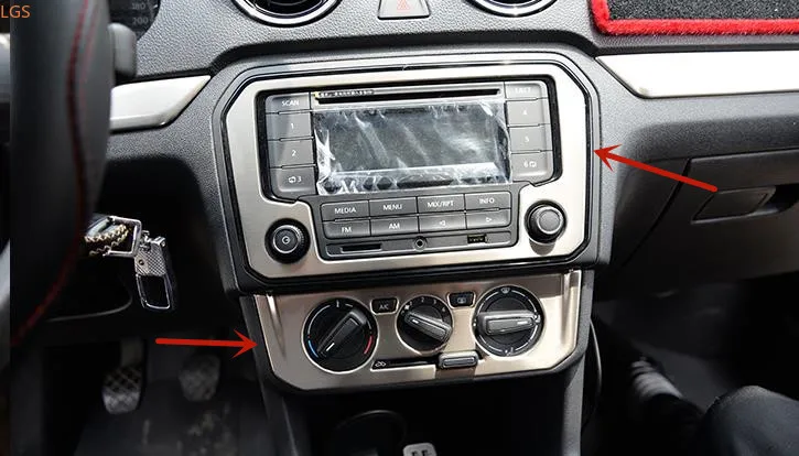 

Ручка громкости из нержавеющей стали для Volkswagen Jetta 2017-2019, ручка кондиционера, декоративная рамка, автомобильные аксессуары против царапин