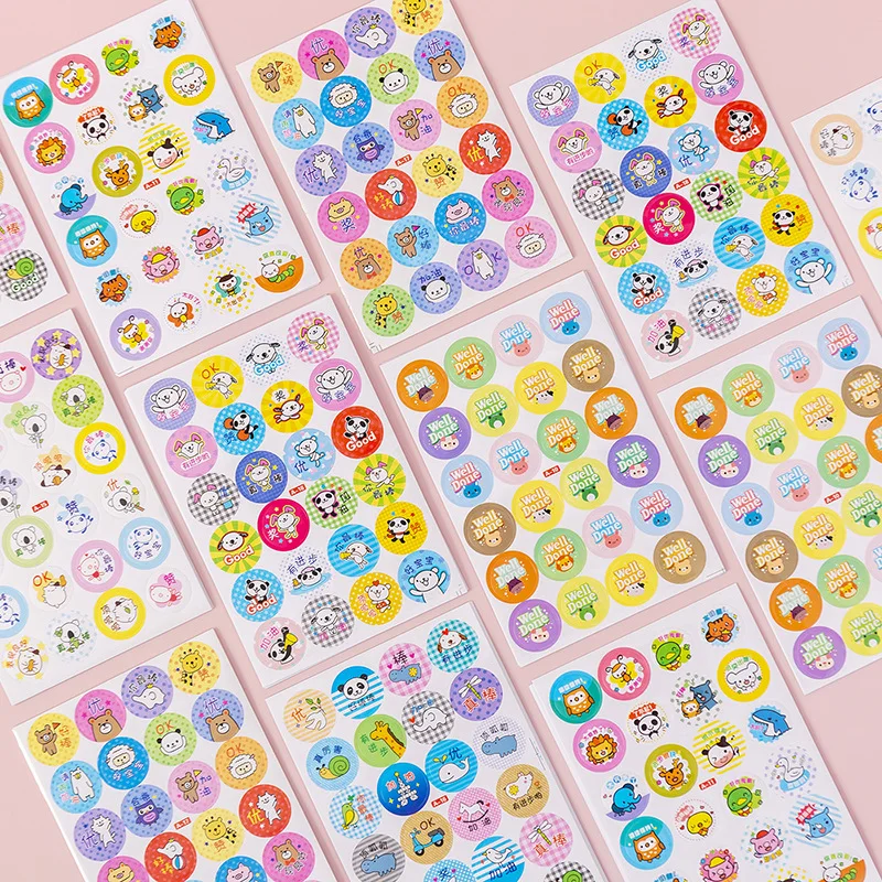 50 листов мультяшных наклеек для детей этикетка милая игрушка наклейка игр школы