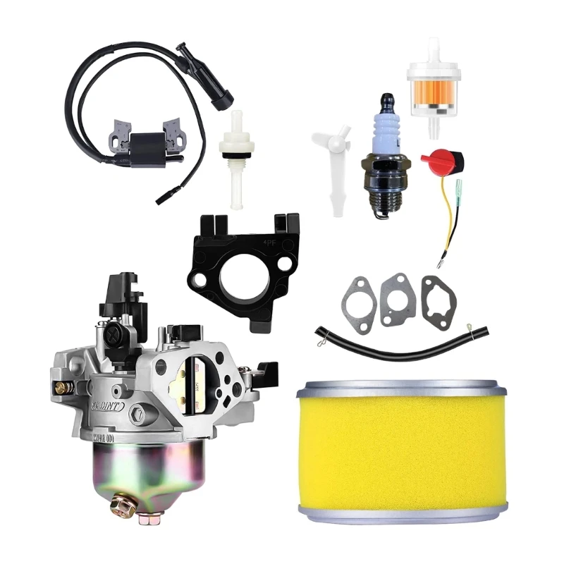 

GX390 Carburetor Ignition Coil Air Filter Kit for Replacement GX340 GX360 GX390