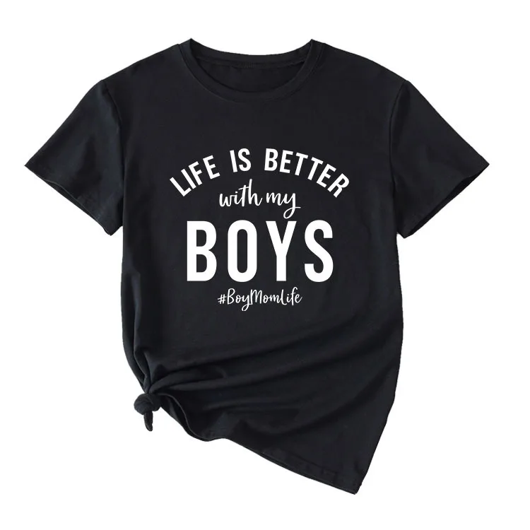 

Повседневная футболка с надписью LIFE IS BETTER с принтом и коротким рукавом, Свободная блузка для мужчин и женщин