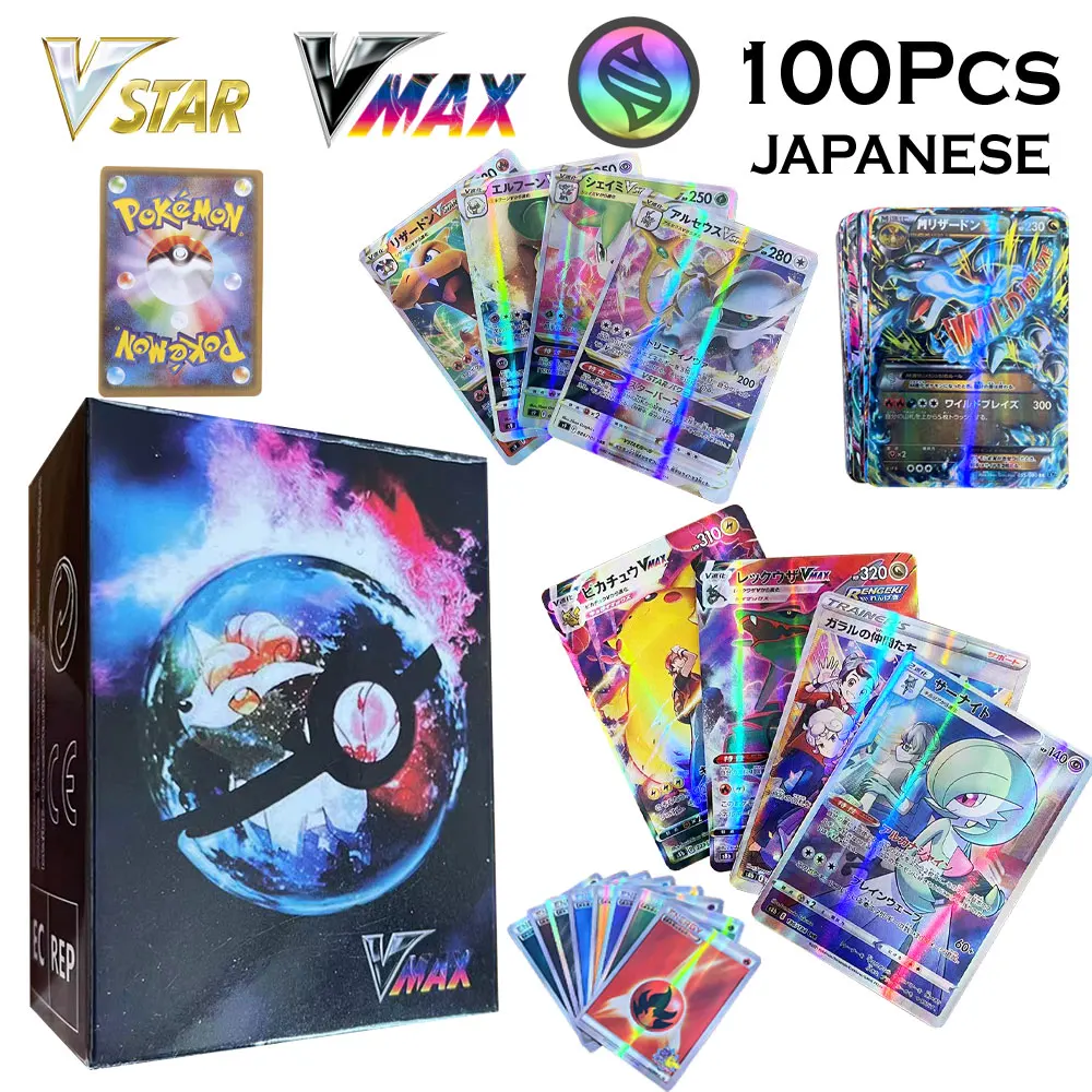 Pokemon Cards In Japanese Holographic Charizard Pikachu Vstar Vmax GX Board Game Card Game Kids TOY