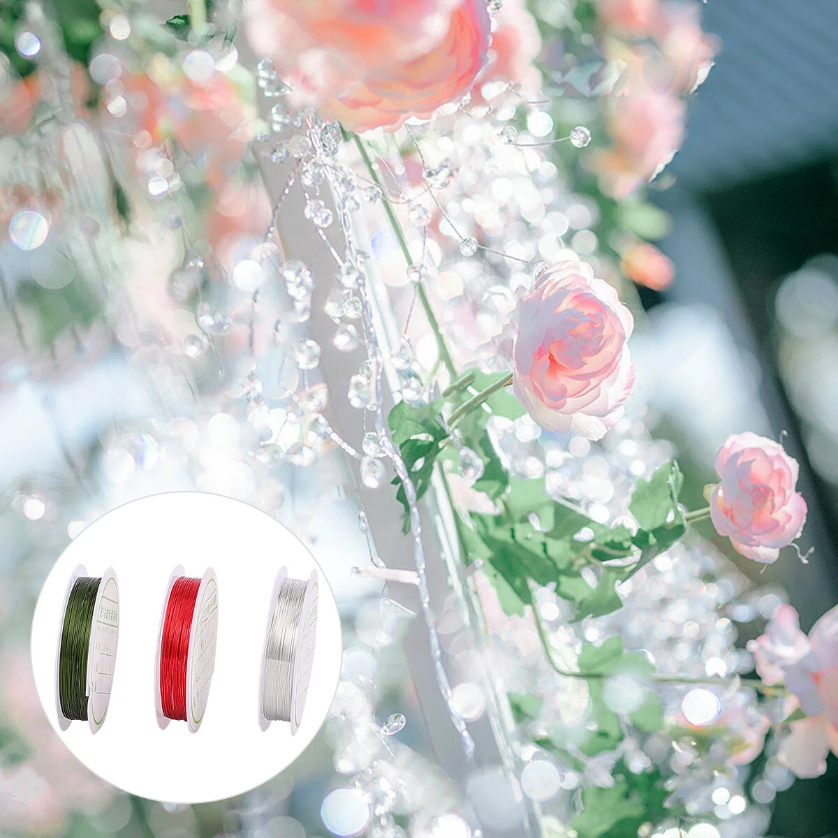 8 Rolls Copper Wire Colorful Set Braid Jewelry Beaded Making Tools Beading Cord Bracelet Sets