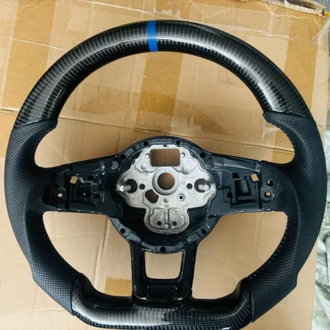 Руль из углеродного волокна для Volkswagen VW Golf MK7 7.5 GTI GTD GTE R 2013-2020 Polo GTI Tiguan Passat DSG Рулевое колесо
