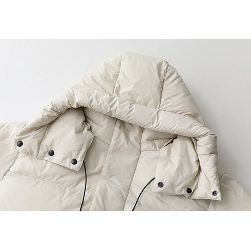 Women's Down Coats Korean Loose Hooded Thick Warm Long Puffer Jacket Winter Coat for Women Female Parkas Outerwears 2022