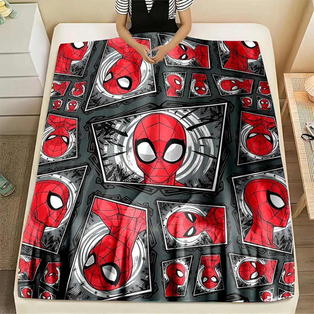 Фланелевое Одеяло Marvel-Мстители Человек-паук фигурки домашний диван одеяло для
