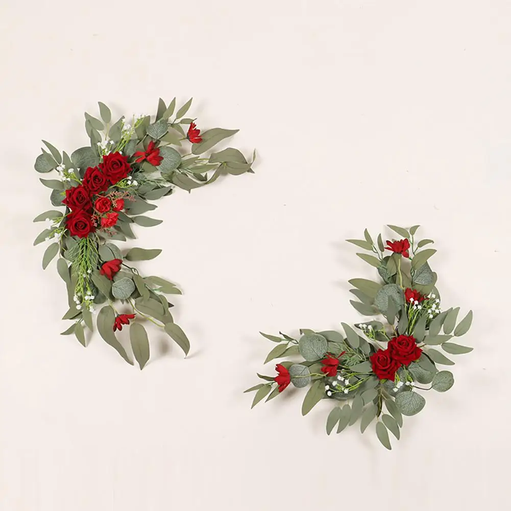 

1 Set Artificial Flower Swag Set Simulation Flower For Wedding Birthday Banquet Welcome Sign Floral Decoration