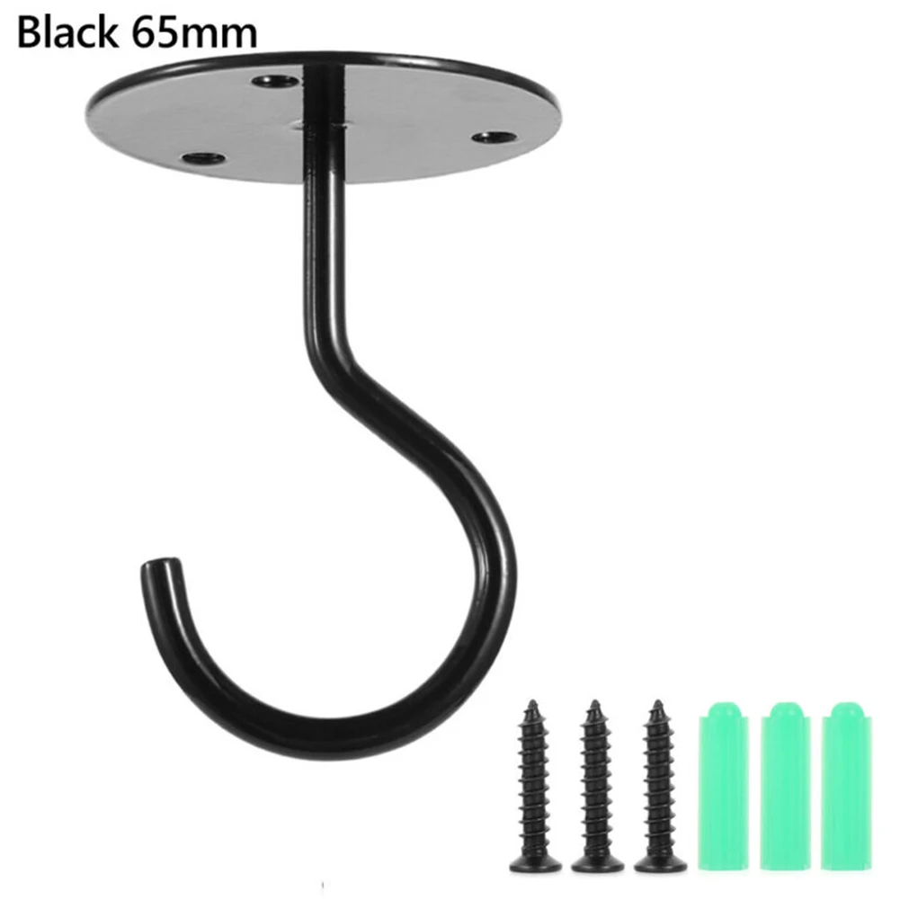 

1PC Ceiling Plant Hanging Hooks Wall Mount Hangers Bracket Garden Plants Hanging Basket Hooks Home Hardware 55/65mm