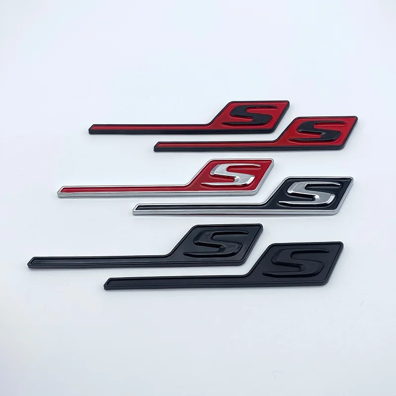 

3D ABS Car Rear Trunk Badge Decal Emblem Sticker S Logo For Mercedes AMG A GLA CLA 45 GLE GLC C E 63 S X156 W205 W212 W207 W176