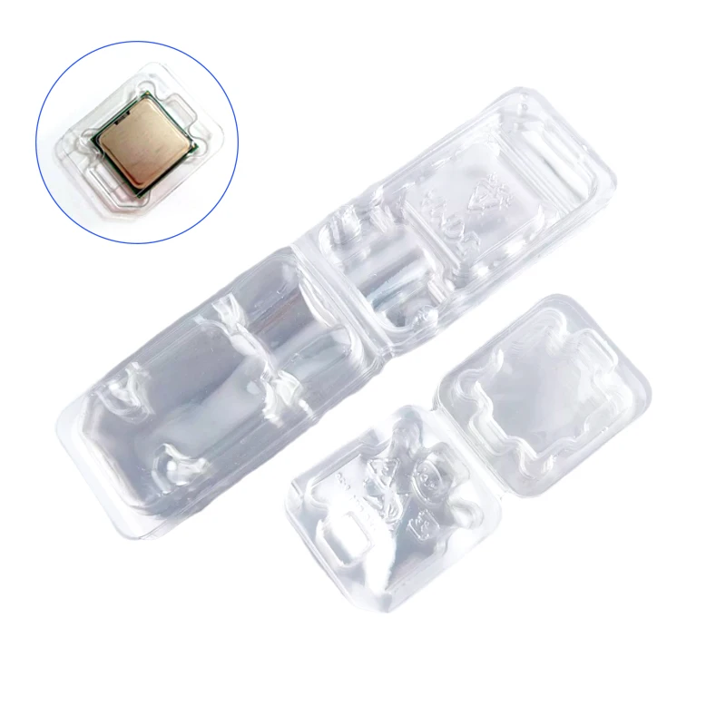 10pcs Storage Boxes Clamshell Case CPU 775 1155 Box Plastic Protection Box Universal AMD/940/AM4 For Intel IC Chipset Box