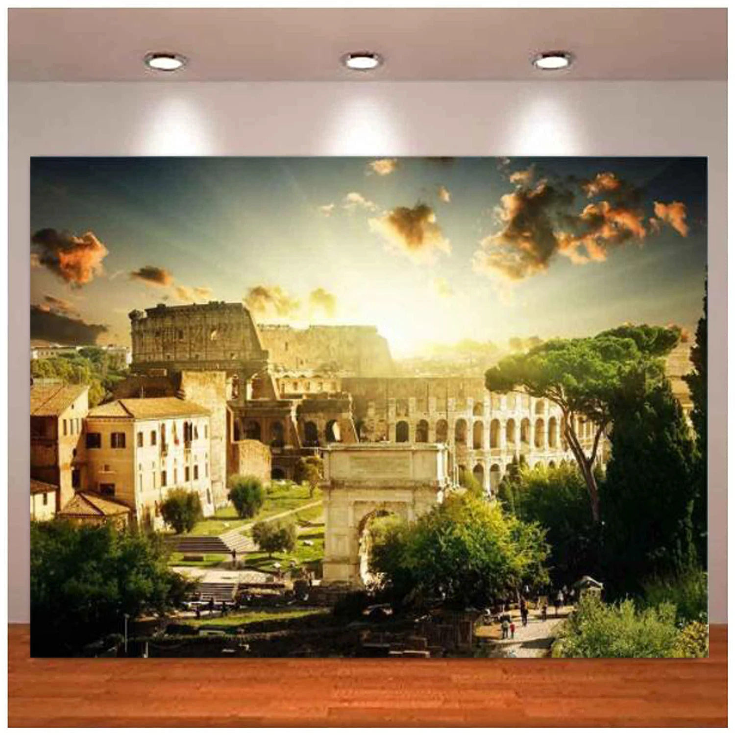 

Photography Backdrop For Italian Theme Party Famous Architectural Italian Theme Background For Italian Party Banner Poster