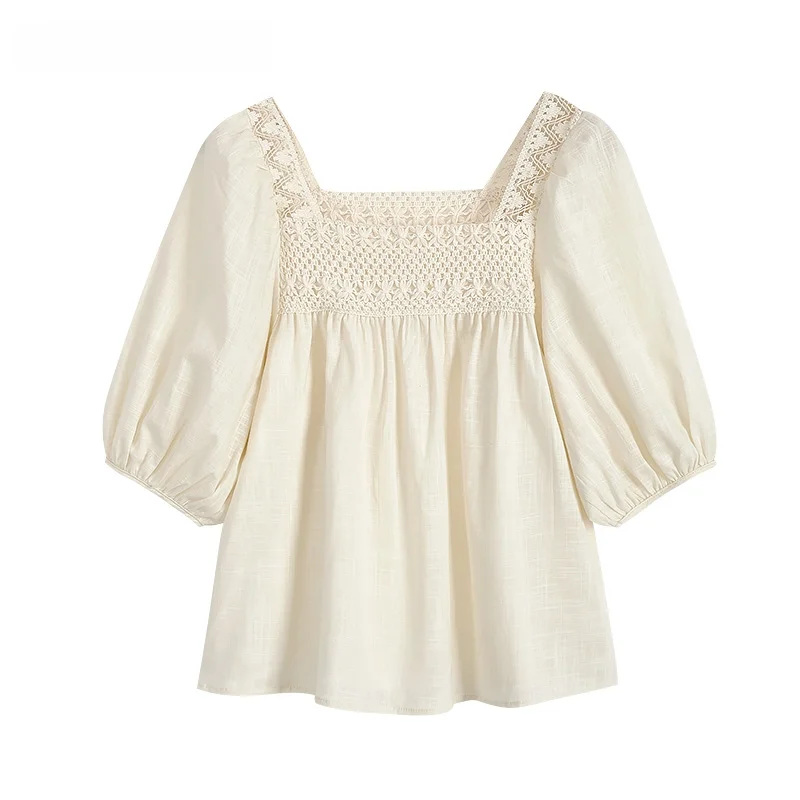 Рубашки для кукол с квадратным воротником и прострочкой В южнокорейском стиле