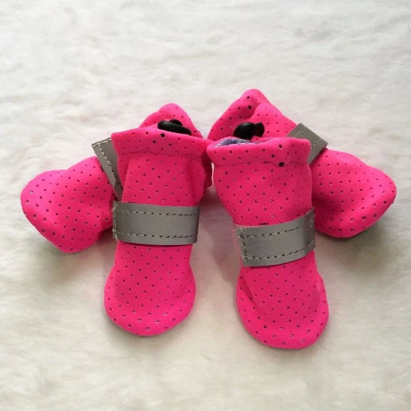 

Dog Shoes for Small Dogs Summer Solid Color Breathable Dog Booties Schnauzer Chihuahua Pug Outdoor Non-slip Pet Products for Dog