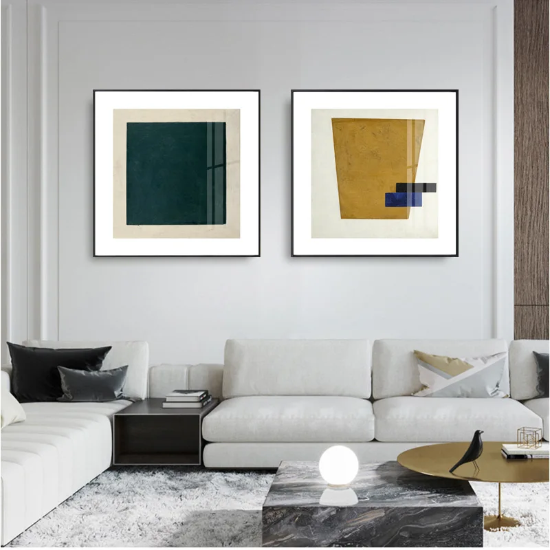 Малевич абстрактный цветной блок простой нишевой крыльцо Фотофон стена для