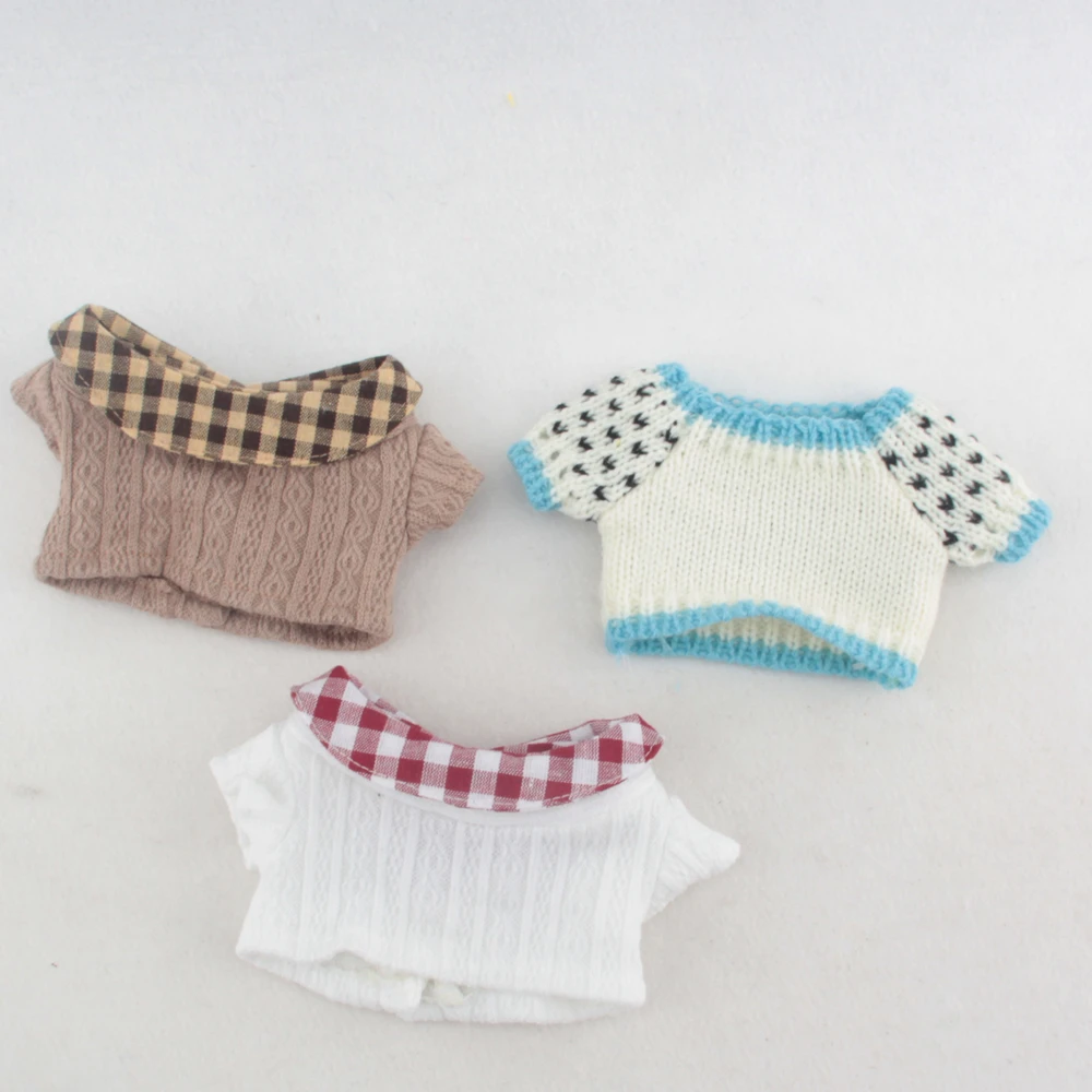 20cm Plush Toy Clothes Winter Vintage Sweater Knitwear Cute Soft Exo Dolls Accessories Children's Toys Birthday Christmas Gift - купить