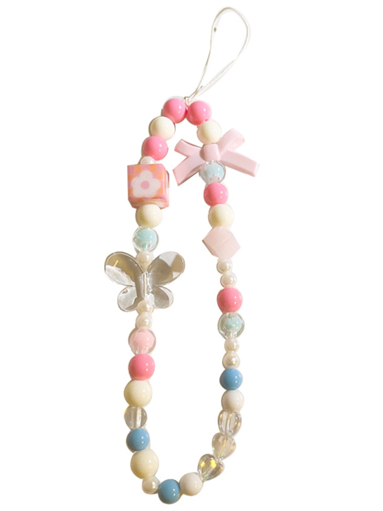 1 шт. женский телефон с розовым бантом