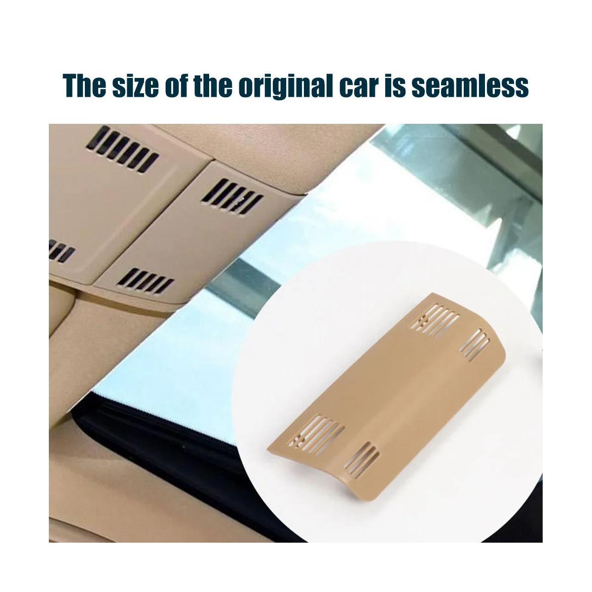 

Beige Car Interior Roof Reading Lamp Frame Trim Accessory for X1 E84 2009-2015 3' E91 2005-2012 51448036236