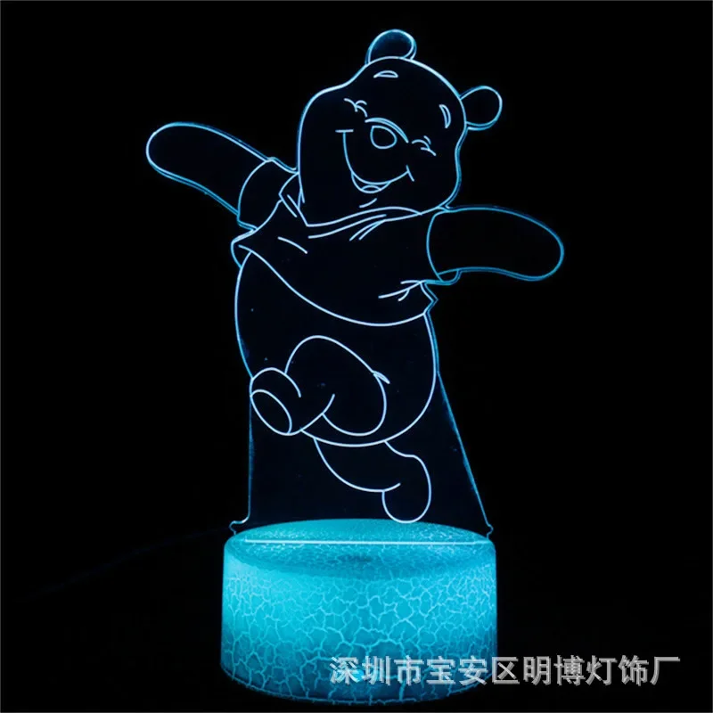 

Настольная лампа «Винни-Пух», мультяшный 3d-светильник для дома, бойфренд, рождественские игрушки